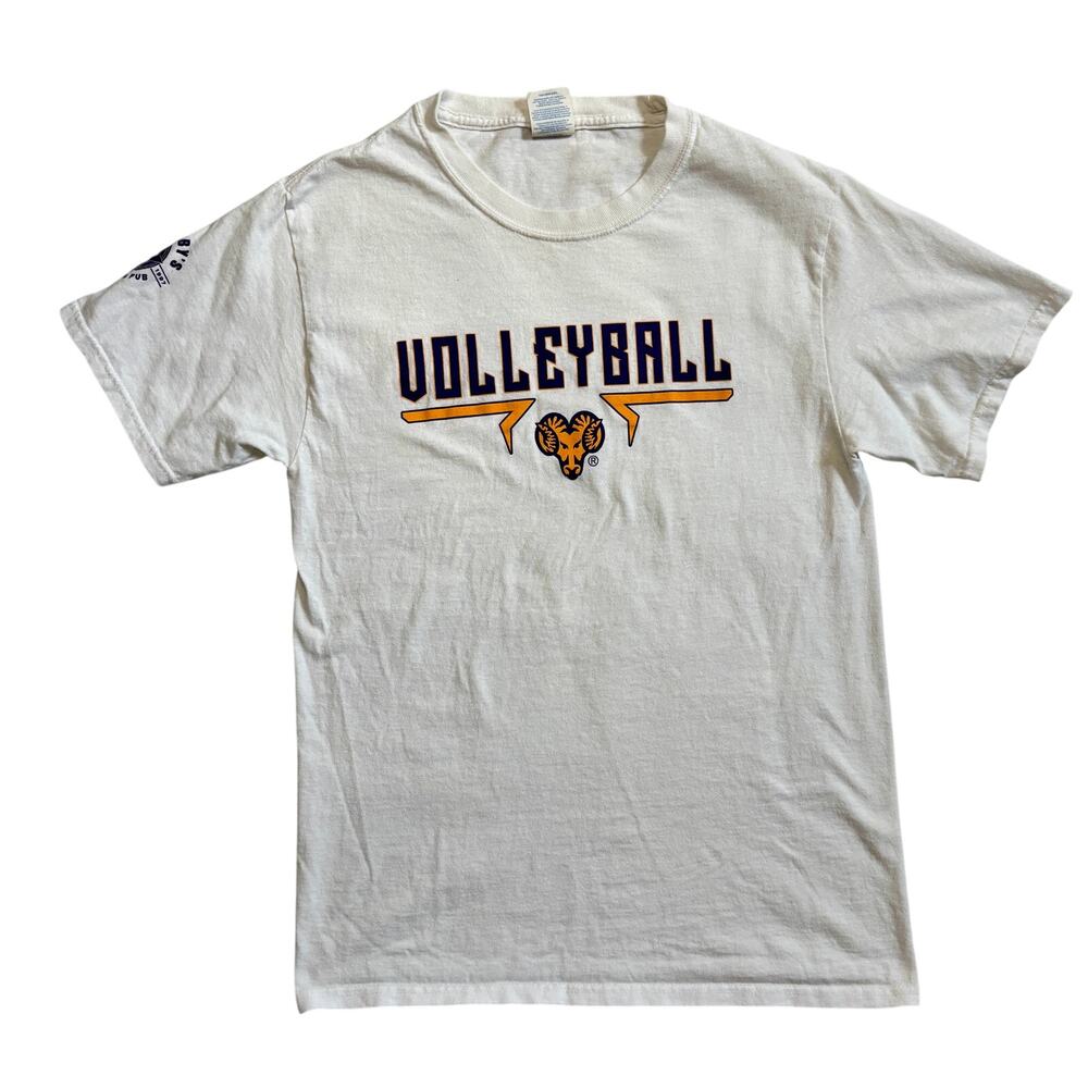 West Chester University Rams Volleyball T-Shirt Women's Small White Port & Co